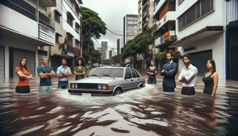 O seguro de carro cobre danos naturais, como enchentes